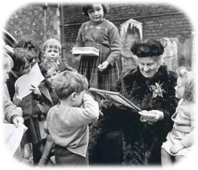Dr. Maria Montessori - the founder of the Montessori philosophy of education.